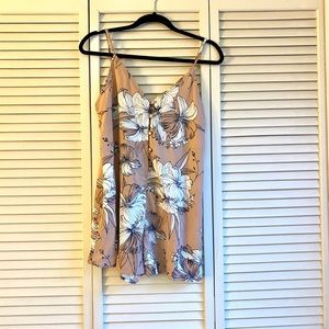 Tobi Salmon floral romper